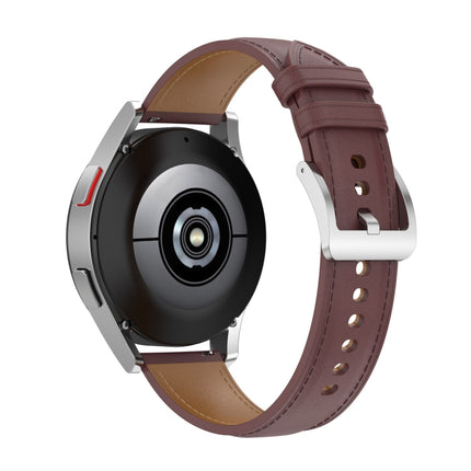 20mm Genuine Leather Watch Strap for Samsung Galaxy Watch4/Watch3 41mm/Active2/Huawei/Gaming Watch etc. - DealBuddy