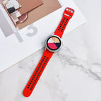 For Samsung Galaxy Watch4 44mm / Red Black