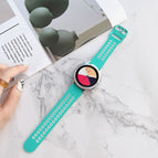 For Samsung Galaxy Watch4 44mm / Green White