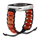Wooden Bead Watchband For Apple Watch Series, 7 41mm / 6&SE&5&4 40mm / 3&2&1 38mm, 7 45mm / 6&SE&5&4 44mm / 3&2&1 42mm - DealBuddy