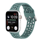 Hollow Out Silicone Watchband For Apple Watch Series, 7 41mm / 6&SE&5&4 40mm / 3&2&1 38mm, 7 45mm / 6&SE&5&4 44mm / 3&2&1 42mm