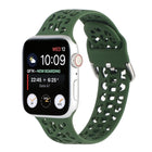 Hollow Out Silicone Watchband For Apple Watch Series, 7 41mm / 6&SE&5&4 40mm / 3&2&1 38mm, 7 45mm / 6&SE&5&4 44mm / 3&2&1 42mm