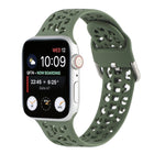 Hollow Out Silicone Watchband For Apple Watch Series, 7 41mm / 6&SE&5&4 40mm / 3&2&1 38mm, 7 45mm / 6&SE&5&4 44mm / 3&2&1 42mm