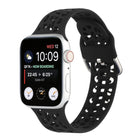 Hollow Out Silicone Watchband For Apple Watch Series, 7 41mm / 6&SE&5&4 40mm / 3&2&1 38mm, 7 45mm / 6&SE&5&4 44mm / 3&2&1 42mm