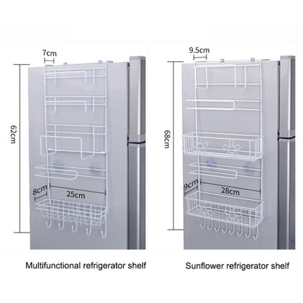 Multi-layer Fridge Storage Rack Side Shelf Sidewall Holder Multi-function Kitchen Organizer Household