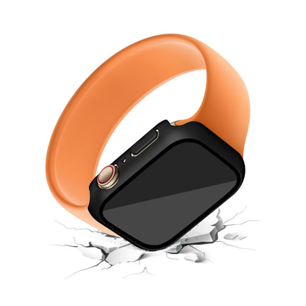 Electroplating Matte All-inclusive PC + Tempered Glass Watch Case, For Apple Watch Series 9 / 8 / 7 41mm, For Apple Watch Series 9 / 8 / 7 45mm - DealBuddy