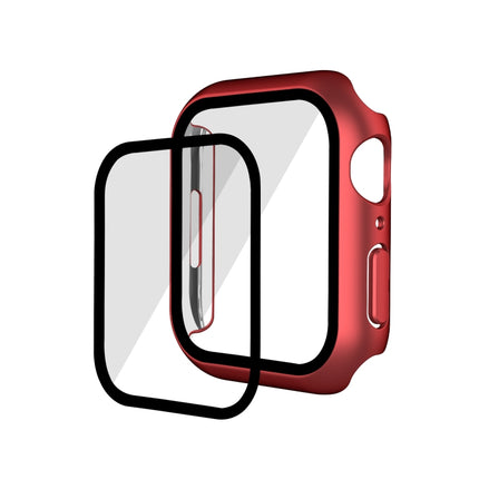 Electroplating Matte All-inclusive PC + Tempered Glass Watch Case, For Apple Watch Series 9 / 8 / 7 41mm, For Apple Watch Series 9 / 8 / 7 45mm - DealBuddy