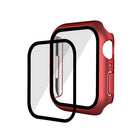 Electroplating Matte All-inclusive PC + Tempered Glass Watch Case, For Apple Watch Series 9 / 8 / 7 41mm, For Apple Watch Series 9 / 8 / 7 45mm - DealBuddy