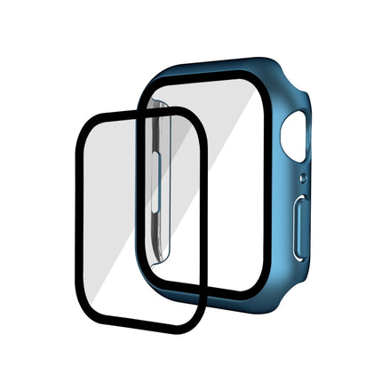 Electroplating Matte All-inclusive PC + Tempered Glass Watch Case, For Apple Watch Series 9 / 8 / 7 41mm, For Apple Watch Series 9 / 8 / 7 45mm - DealBuddy