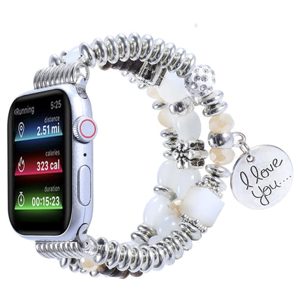 Tassel Beaded Watchband For Apple Watch Series, 7 41mm / 6&SE&5&4 40mm / 3&2&1 38mm, 7 45mm / 6&SE&5&4 44mm / 3&2&1 42mm - DealBuddy