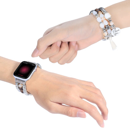 Tassel Beaded Watchband For Apple Watch Series, 7 41mm / 6&SE&5&4 40mm / 3&2&1 38mm, 7 45mm / 6&SE&5&4 44mm / 3&2&1 42mm - DealBuddy