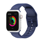 Silicone Stitching Watchband For Apple Watch Series, 7 41mm / 6&SE&5&4 40mm / 3&2&1 38mm, 7 45mm / 6&SE&5&4 44mm / 3&2&1 42mm - DealBuddy
