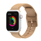 Silicone Stitching Watchband For Apple Watch Series, 7 41mm / 6&SE&5&4 40mm / 3&2&1 38mm, 7 45mm / 6&SE&5&4 44mm / 3&2&1 42mm - DealBuddy