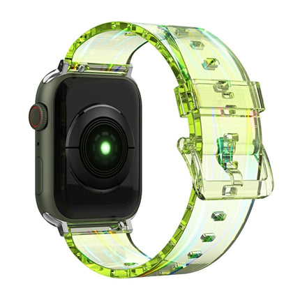 Aurora Transparent Silicone Watchband For Apple Watch Series, 7 41mm / 6&SE&5&4 40mm / 3&2&1 38mm, 7 45mm / 6&SE&5&4 44mm / 3&2&1 42mm - DealBuddy