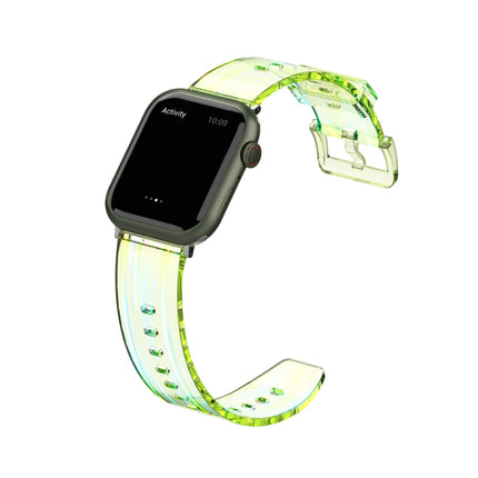 Aurora Transparent Silicone Watchband For Apple Watch Series, 7 41mm / 6&SE&5&4 40mm / 3&2&1 38mm, 7 45mm / 6&SE&5&4 44mm / 3&2&1 42mm - DealBuddy