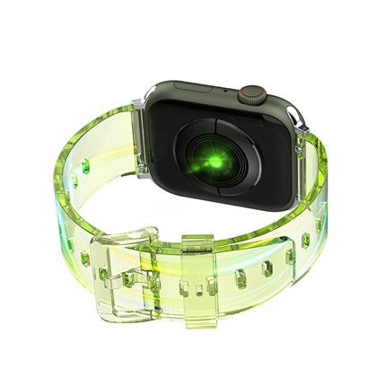 Aurora Transparent Silicone Watchband For Apple Watch Series, 7 41mm / 6&SE&5&4 40mm / 3&2&1 38mm, 7 45mm / 6&SE&5&4 44mm / 3&2&1 42mm - DealBuddy