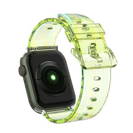 Aurora Transparent Silicone Watchband For Apple Watch Series, 7 41mm / 6&SE&5&4 40mm / 3&2&1 38mm, 7 45mm / 6&SE&5&4 44mm / 3&2&1 42mm - DealBuddy