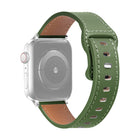 Butterfly Buckle Cowhide Leather Watchband For Apple Watch Series, 7 41mm / 6&SE&5&4 40mm / 3&2&1 38mm, 7 45mm / 6&SE&5&4 44mm / 3&2&1 42mm - DealBuddy