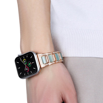 22mm Metal Opal Watchband For Apple Watch Series, 7 41mm / 6&SE&5&4 40mm / 3&2&1 38mm, 7 45mm / 6&SE&5&4 44mm / 3&2&1 42mm - DealBuddy