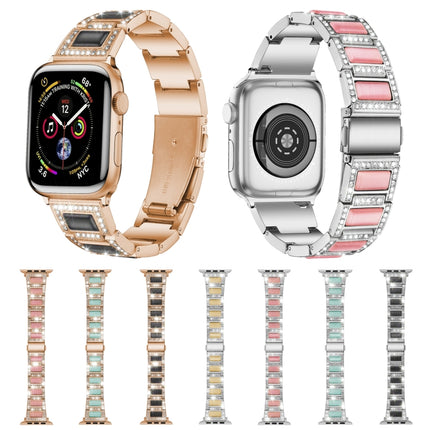 22mm Metal Opal Watchband For Apple Watch Series, 7 41mm / 6&SE&5&4 40mm / 3&2&1 38mm, 7 45mm / 6&SE&5&4 44mm / 3&2&1 42mm - DealBuddy
