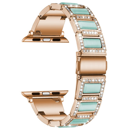 22mm Metal Opal Watchband For Apple Watch Series, 7 41mm / 6&SE&5&4 40mm / 3&2&1 38mm, 7 45mm / 6&SE&5&4 44mm / 3&2&1 42mm - DealBuddy