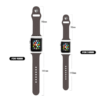 Leopard Embossing Silicone Watchband For Apple Watch Series, 7 41mm / 6&SE&5&4 40mm / 3&2&1 38mm, 7 45mm / 6&SE&5&4 44mm / 3&2&1 42mm - DealBuddy