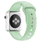 Flamingo Embossing Silicone Watchband For Apple Watch Series, 7 41mm / 6&SE&5&4 40mm / 3&2&1 38mm, 7 45mm / 6&SE&5&4 44mm / 3&2&1 42mm - DealBuddy