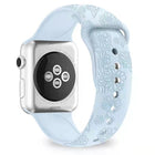 Sunflower Embossing Silicone Watchband For Apple Watch Series, 7 41mm / 6&SE&5&4 40mm / 3&2&1 38mm, 7 45mm / 6&SE&5&4 44mm / 3&2&1 42mm - DealBuddy