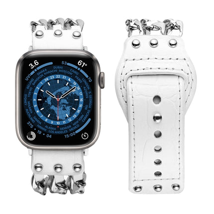 Genuine Leather Male Style Watchband For Apple Watch Series, 7 41mm / 6&SE&5&4 40mm / 3&2&1 38mm, 7 45mm / 6&SE&5&4 44mm / 3&2&1 42mm - DealBuddy