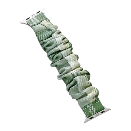 Single Loop Elasticity Cloth Grid Watchband For Apple Watch Series, 7 41mm / 6&SE&5&4 40mm / 3&2&1 38mm, 7 45mm / 6&SE&5&4 44mm / 3&2&1 42mm - DealBuddy