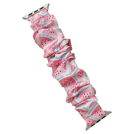 Single Loop Elasticity Cloth Fruit Watchband For Apple Watch Series, 7 41mm / 6&SE&5&4 40mm / 3&2&1 38mm, 7 45mm / 6&SE&5&4 44mm / 3&2&1 42mm - DealBuddy