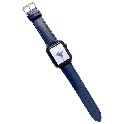 Glossy Leather Watchband For Apple Watch Series, 7 41mm / 6&SE&5&4 40mm / 3&2&1 38mm, 7 45mm / 6&SE&5&4 44mm / 3&2&1 42mm - DealBuddy
