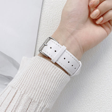 Glossy Leather Watchband For Apple Watch Series, 7 41mm / 6&SE&5&4 40mm / 3&2&1 38mm, 7 45mm / 6&SE&5&4 44mm / 3&2&1 42mm - DealBuddy