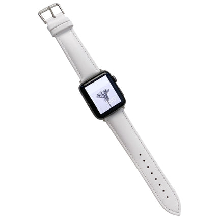 Glossy Leather Watchband For Apple Watch Series, 7 41mm / 6&SE&5&4 40mm / 3&2&1 38mm, 7 45mm / 6&SE&5&4 44mm / 3&2&1 42mm - DealBuddy