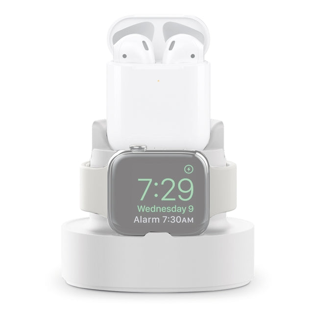 A001 3 In 1 Silicone Charging Holder for iPhone / iWatch / AirPods - DealBuddy