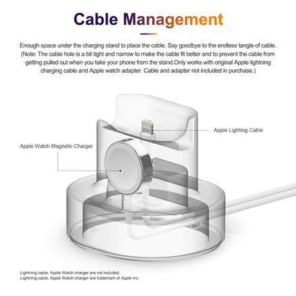 A001 3 In 1 Silicone Charging Holder for iPhone / iWatch / AirPods