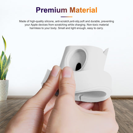 A001 3 In 1 Silicone Charging Holder for iPhone / iWatch / AirPods - DealBuddy