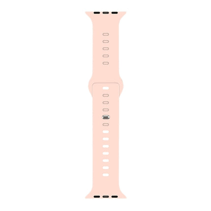 Liquid Silicone Watchband For Apple Watch Series, 7 45mm / 6&SE&5&4 44mm / 3&2&1 42mm - DealBuddy