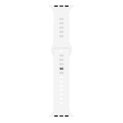 Liquid Silicone Watchband For Apple Watch Series, 7 45mm / 6&SE&5&4 44mm / 3&2&1 42mm - DealBuddy