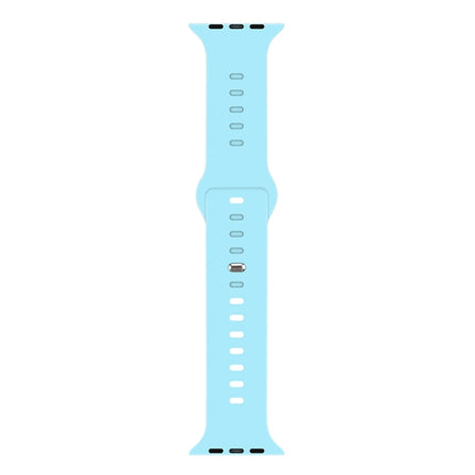Liquid Silicone Watchband For Apple Watch Series, 7 45mm / 6&SE&5&4 44mm / 3&2&1 42mm - DealBuddy