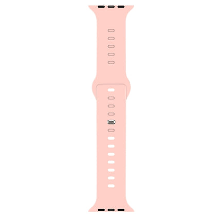 Liquid Silicone Watchband For Apple Watch Series, 7 45mm / 6&SE&5&4 44mm / 3&2&1 42mm - DealBuddy