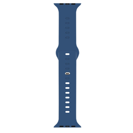 Liquid Silicone Watchband For Apple Watch Series, 7 45mm / 6&SE&5&4 44mm / 3&2&1 42mm - DealBuddy