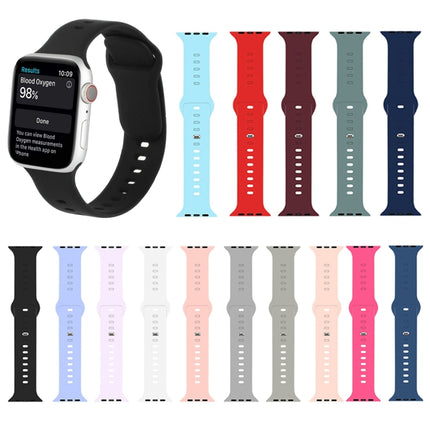 Liquid Silicone Watchband For Apple Watch Series, 7 45mm / 6&SE&5&4 44mm / 3&2&1 42mm - DealBuddy