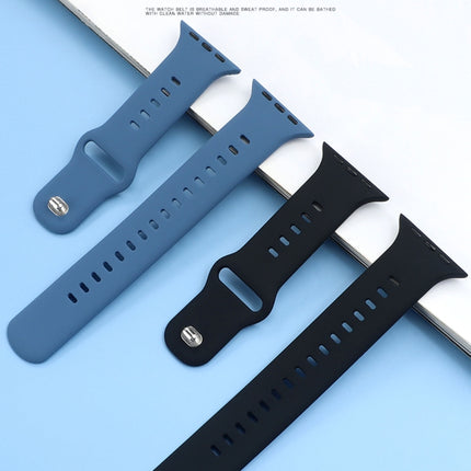 Liquid Silicone Watchband For Apple Watch Series, 7 45mm / 6&SE&5&4 44mm / 3&2&1 42mm - DealBuddy