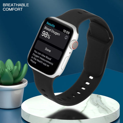 Liquid Silicone Watchband For Apple Watch Series, 7 45mm / 6&SE&5&4 44mm / 3&2&1 42mm - DealBuddy