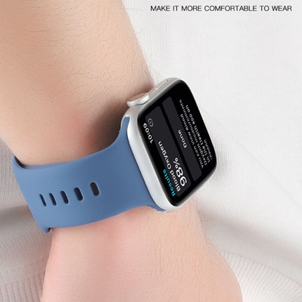 Liquid Silicone Watchband For Apple Watch Series, 7 45mm / 6&SE&5&4 44mm / 3&2&1 42mm - DealBuddy