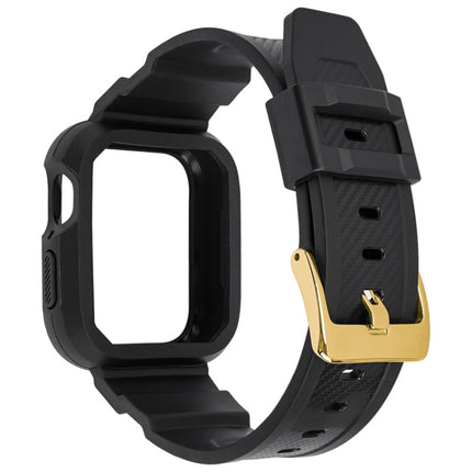 Carbon Fiber Integrated Sport Watchband For Apple Watch Series, 7 41mm / 6&SE&5&4 40mm / 3&2&1 38mm, 7 45mm / 6&SE&5&4 44mm / 3&2&1 42mm - DealBuddy