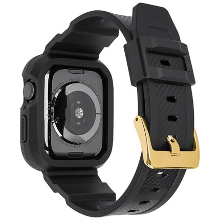 Carbon Fiber Integrated Sport Watchband For Apple Watch Series, 7 41mm / 6&SE&5&4 40mm / 3&2&1 38mm, 7 45mm / 6&SE&5&4 44mm / 3&2&1 42mm - DealBuddy