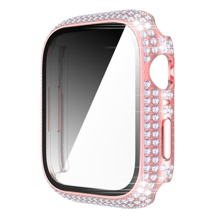 Diamond PC + Tempered Glass Watch Case For Apple Watch Series, 7 41mm, 7 45mm - DealBuddy