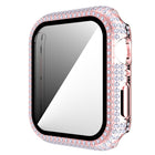 Diamond PC + Tempered Glass Watch Case For Apple Watch Series, 6&SE&5&4 40mm, 6&SE&5&4 44mm - DealBuddy